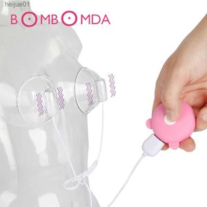 10 modes électrique lécher l'élargissement du sein vibrateur vibrant stimulateur mammaire masseur mamelon ventouse pompe jouets sexuels pour femme L230518