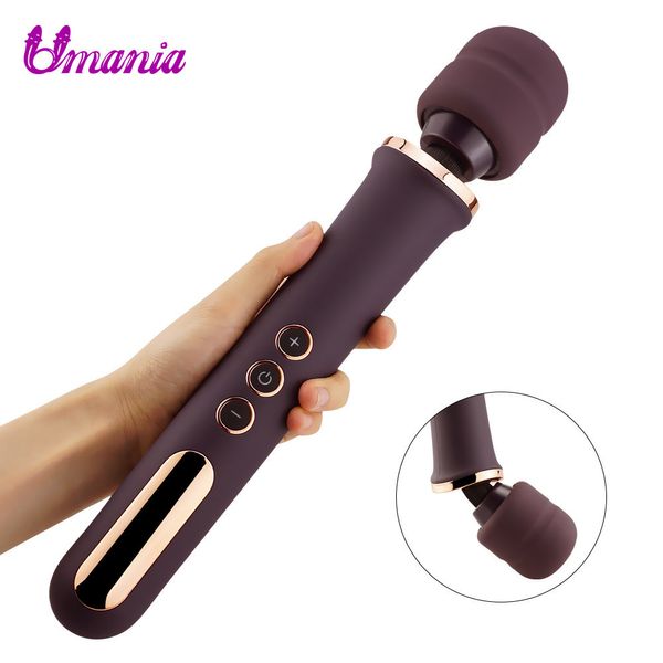 10 Modes Baguette Magique Masseur Clitoris Vibrateur Vagin Lesbien Vibrateur Corps Masseur Usb Masturbateur Sex Toy Pour Femmes Étanche Y19062602