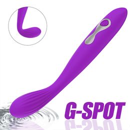 Vibrador con Control remoto de 10 modos, estimulador de clítoris Anal, juguetes sexys para mujeres, masajeador de punto G para pezones, palo AV Flexible, juguete erótico