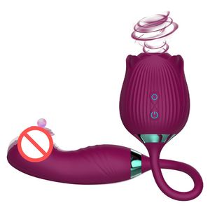 10 Modi Rose Vibrators Shock Dildo's Vibrerende clit Sucker Nipple Blowjob Stimulatie vrouwelijke masturbatie seks speelgoed