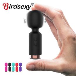 10 modes de vibration forte amélioré mini vibrateur USB charge masseur de corps portable Clitoris G Spot vibrateurs Sex Toy pour femmes 231010