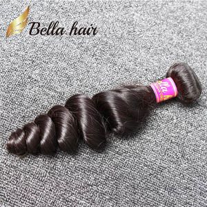 9A trame de cheveux brésiliens 1 PC/Lot Remy vierge humaine couleur noire naturelle vague lâche Curl paquets vente au détail BellaHair