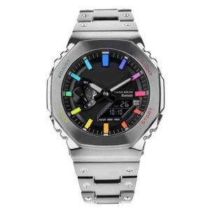 10% de réduction Watch Watch LED complet Double affichage Men Femmes Sports décontractés Electronic Analog Digital Ladies imperméable en acier complet GM Clock 210