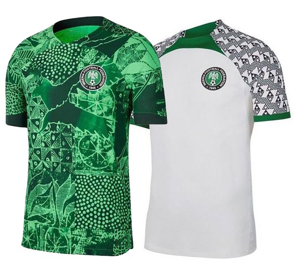 10 Maillots de football OKECHA 2022 Maillot de football 22-23 Équipe nationale Hommes Enfants Femmes Maillot de qualité thaïlandaise 14 Amokachi 20 Ikpeba 9 Yekini 14 IHEANACHO 18 IWOBI 9 IGHALO