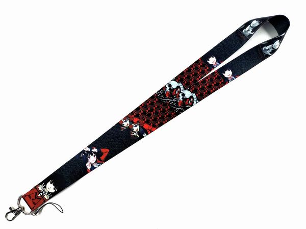 10 paquetes de Crazy Gambler Cartoon Anime Lanyard Llavero Correa para el cuello Llave Cámara Tarjeta de identificación Teléfono Cadena Colgante Regalo de fiesta Accesorios de regalo Pequeño al por mayor