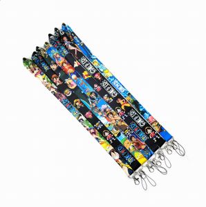 10 Pack Een Stuk Cartoon Anime Lanyard Sleutelhanger Nekkoord Sleutel Camera Id-kaart Telefoon String Hanger Party gift Accessoires Kleine Groothandel