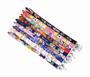 10 stks Cartoon Anime Lanyard Sleutelhanger Nekkoord Sleutel Camera ID Telefoon String Hanger Party Gift Accessoires Kleine Groothandel