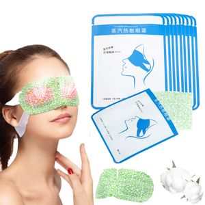 10 Pack Steam Eye Maskers voor Dry Spa Warm Care Relief vermoeidheid Slaapmasker Puffy Moist Heating Compress Pads