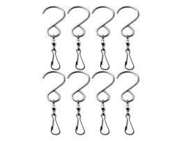 Paquet de 10 crochets pivotants Clips crochets en S rotation douce pour suspendre les éoliennes carillons éoliens cristal ers Party Supply Rotatin8478122