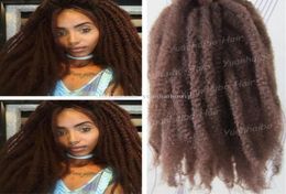 10 paquetes Cabeza completa Extensiones de cabello sintético Marley Brown 33 de 20 pulgadas Black Blonde Ombre Afro Kinky Braiding Fast Expr3471868