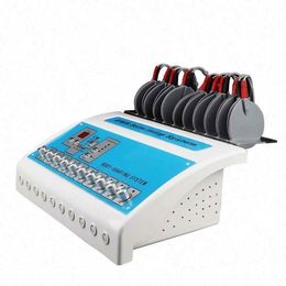 10 pads acupunctuur EMS elektrische spierstimulatie afslank machine lichaam contouren gewicht reductie voor huidverstrakking US530