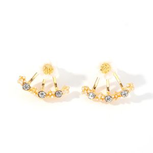 10 paires mignons petites marguerites fleurs cristal goujons boucles d'oreilles pour femmes coréen douce cristal fleur boucles d'oreilles filles bijoux de mode