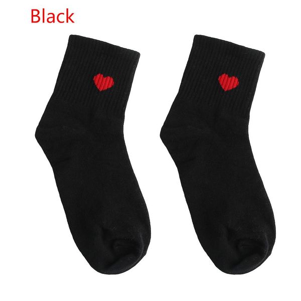 10 paires de chaussettes mignonnes Kawaii pour femmes, motif cœur rouge, chaussettes en coton doux et respirantes, hauteur cheville, chaussettes confortables et décontractées, Style à la mode 2020