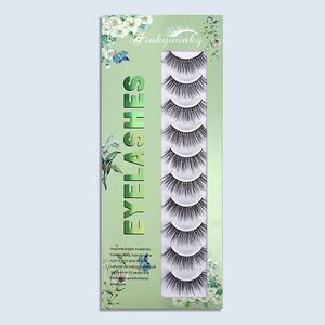 10 paires de Faux cils 3D en Faux vison, Extension de cils faits à la main, naturels, duveteux et vaporeux, pour la beauté