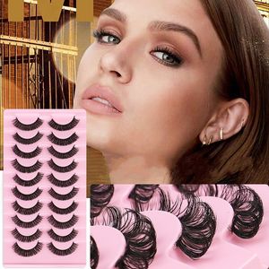 10 Paires 3D Vison Cils Épais Dramatique Faux Cils Maquillage Russe Volume Faux Cils Extension maquiagem