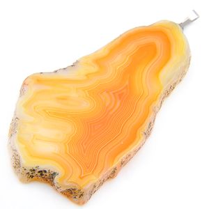 10 Pcs 1 lot LuckyShine Excellent Feu Naturel Jaune Agate Slape Geode Gemmes 925 Pendentifs De Mariage En Argent Sterling pour Colliers Ami Cadeau