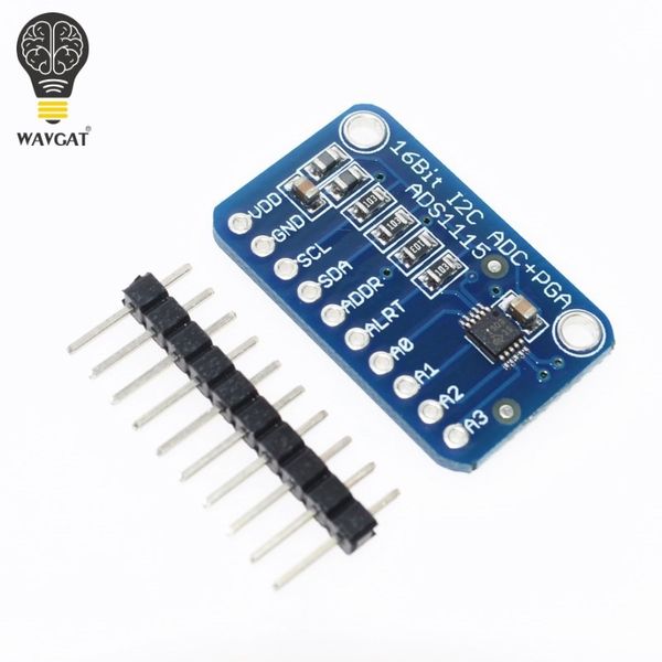 Livraison gratuite 10 PCS 16 bits I2C ADS1115 Module ADC 4 canaux avec amplificateur de gain Pro pour RPi 1 PCS