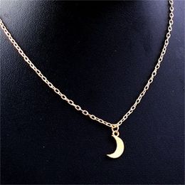 10 PCS- 18K GOUD GOLD KALLACE Simple Fashion Sexy Small Moon Pendant Gift for Women 2022