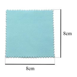 10 pcs 8x8cm de tissu de polissage Ensemble de bijoux de bijoux de bijoux pour argent, or, laiton La plupart des autres métaux gardent les bijoux brillants outils