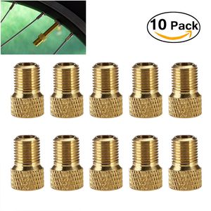 10 PCS Adapter Cap Bicycle Pieces MTB Accessoires Ventilatie Presta Tire Valve Bike Mondstuk Inflator Tepel Caps