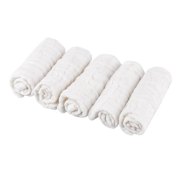 10 pcs serviettes pour bébés coton-toilettes en coton Born Born Baby Face Tail Natural Baby Musline Mous-toilettes et serviettes pour peau sensible 240527