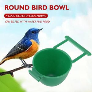 10 PCS Bird Parrot Feeder Container contenedor de frutas jaula colgante de suministros de aves para mascotas Caja de alimentación fácil de instalar suministros de alimentación de aves