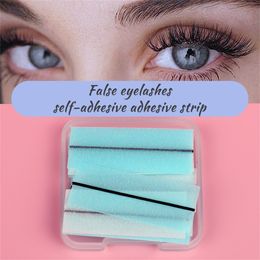 10 pc's/doos privéetiket zelfklevende wimperlijsten Strip wimperlijsten lage vochtige extensie lijm helder en zwarte wimpers lijm strip