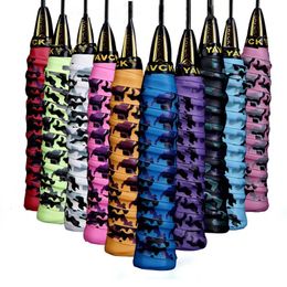10 pièces Camouflage antidérapant Badminton Grip Tennis surgrip padel sur bande de sueur pour canne à pêche enroulement raquette courge 240223