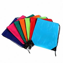 10 PCS Voyage personnalisable mignon Unicorn Floral Imprimé DrawString Pocket Shoes Bag Fi Kawaii Animal Backpack For Women M1XU #