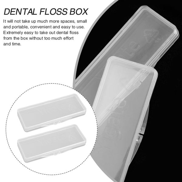 10 pcs Boîte dentaire Boîte dentaire Disser le distributeur de dents Conteneur en plastique Organisateur de la maison