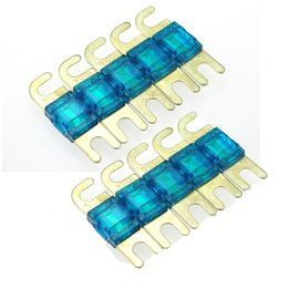 10 stks vergulde Mini ANL Fuse 20A 30A 40A 50A 60A 100A 150A Nieuwe auto kleine ANL gevorkte type zekering