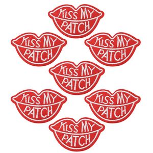 10 pièces Kiss my patchs pour vêtements fer brodé patch applique fer coudre sur patchs accessoires de couture pour bricolage clothes274P