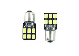 Ampoules LED Ba9s T11 T4W H6W 233 super brillantes, lampe de lecture pour voiture, source 12 SMD 5630 blanche DC 12v4150821, 10 pièces