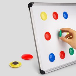 10 pc's/kavel kleurrijke cirkelvormige plastic koelkastmagneten whiteboard sticker koelkast magneten kinderen geschenken huizendecoratie