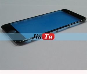 10 pcs/lot pour iPhone 6G 6Plus 6S 6S plus écran LCD d'origine panneau avant en verre avec cadre de lunette pièces de rechange noir/blanc