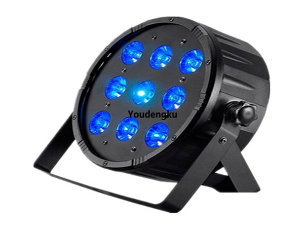 10 piezas / lote led par 9x18w rgbwa uv 6in1 kit para par 64 led club disco party light