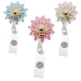 10 pc's/veel nieuwste sleutelringen bloemen bijen email Dieren -id badge houder intrekbare haspel voor kantoorvoorziening verpleegkundige dokter docent accessoires