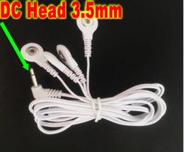 3 uds 4 en 1 cabezal de CC 3,5mm cable de electrodo/enchufe de cable de 3,5mm para máquina de terapia digital tens ems