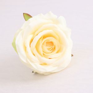 10 pièces/lot Simulation ronde tête de rose arc fleur décoration murale mariage soie fausses fleurs fleurs artificielles usine en gros