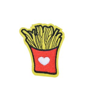 10 Uds. Parches de Chips de amor para bolsas de ropa, apliques de transferencia de hierro, parche de insignia para Jeans, apliques bordados para coser DIY Access312S