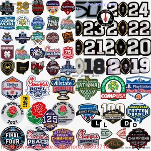 10 PCS NCAA Football Rose Bowl Game Patches for Jerseys Orange Bowl Game 2018-2024 Patch 100th anniversary Diy Sewing Accessories for Clothes Accept custom patches