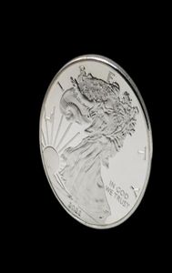 10 pcs non magneitc 2022 American Eagle Metal Craft Dom Silver plaqué 1 oz Décoration de maison de collection Art Commoratif Coin9808805