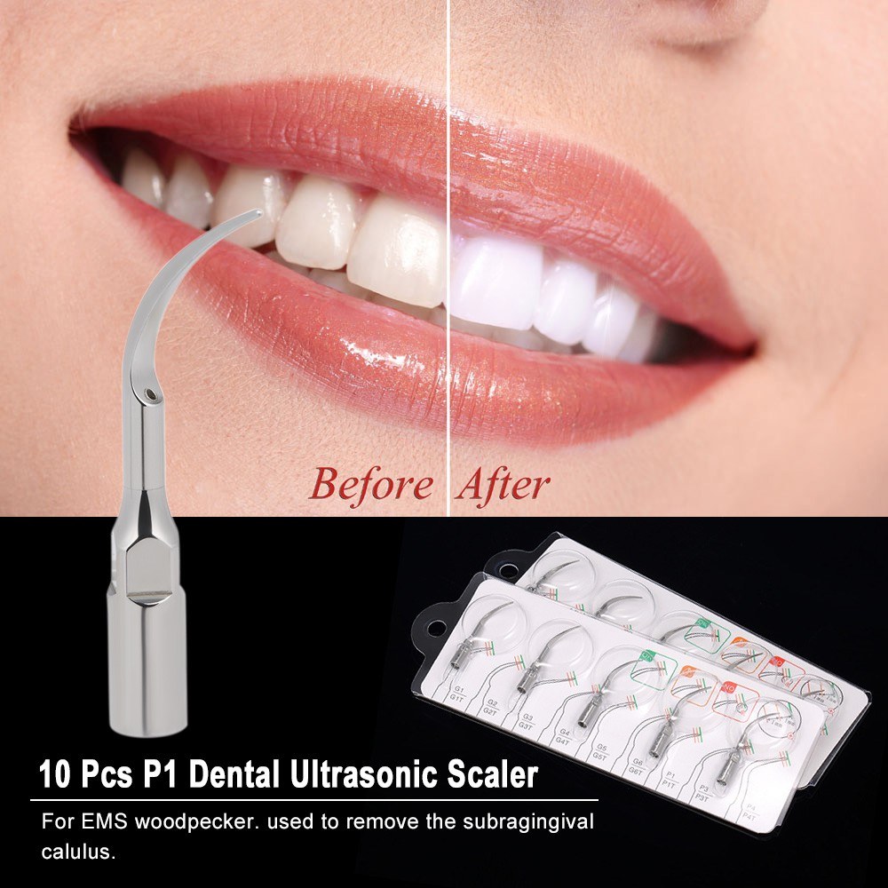 1Pc P1 G1 G2 G3 G4 Dental Ultrasonic Scaler Handpiece Scaling Tips Handpiece Fit for EMS Woodpecker