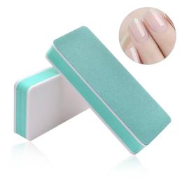 10 PCS Professionele kleurrijke nagelkunst dubbelzijdige spons polijststrook polijstblok wrijven van vierkant wrijven