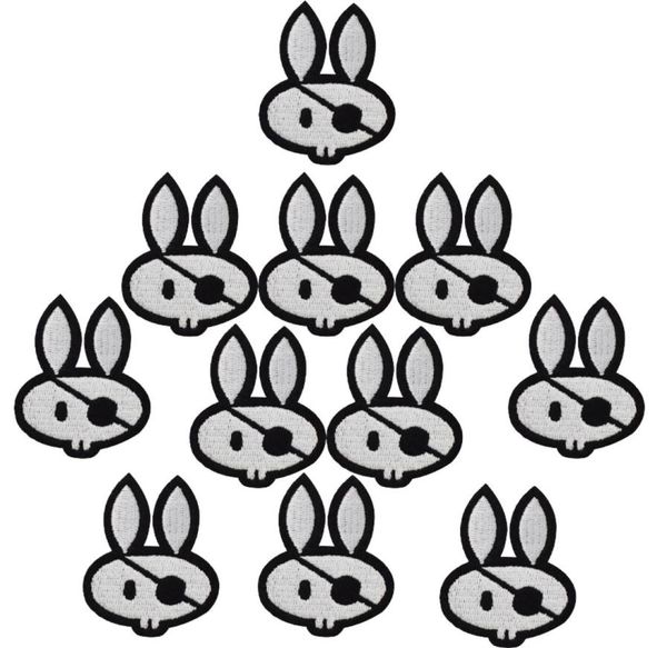 10 PCS Rabbit Pirat Insignia de insignia para ropa Patch Apliques de parche bordado de hierro en parches Accesorios de costura para ropa de bricolaje5157285