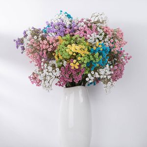 10 stks Real Touch Nep Bloemen Gipskruid Latex Gypsophila Kunstbloemen voor Bruiloft Decor Bruidsboeket Accessoires Feest Huis Tuin Decoratie Bloemen