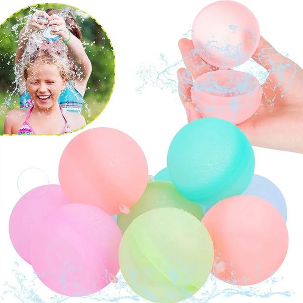 10 pcs ballons d'eau réutilisables pour enfants adultes activités de plein air pour enfants Pool Beach toys bombes à eau pour les jeux d'été 240417