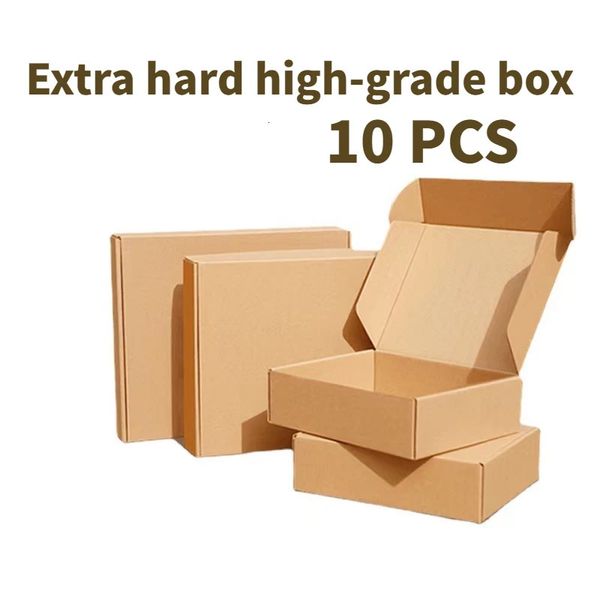 10 PCS Super Hard Whitebrown Multisize Brown Carton Emballage de mariage Cadeau Candon Chocolate Box 240427