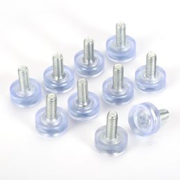 10 PCS Draad M6 M8 Meubels Glide nivellering Voeten Verstelbare leveler pads Transparante meubelsniveaus voor tafelstoelbeen