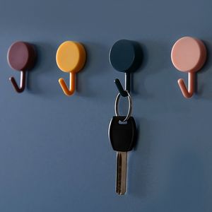 10 Uds. Gancho sin rastro cocina baño sin perforaciones para colgar en la pared gancho de pasta fuerte-gancho de pared accesorios de almacenamiento para el hogar